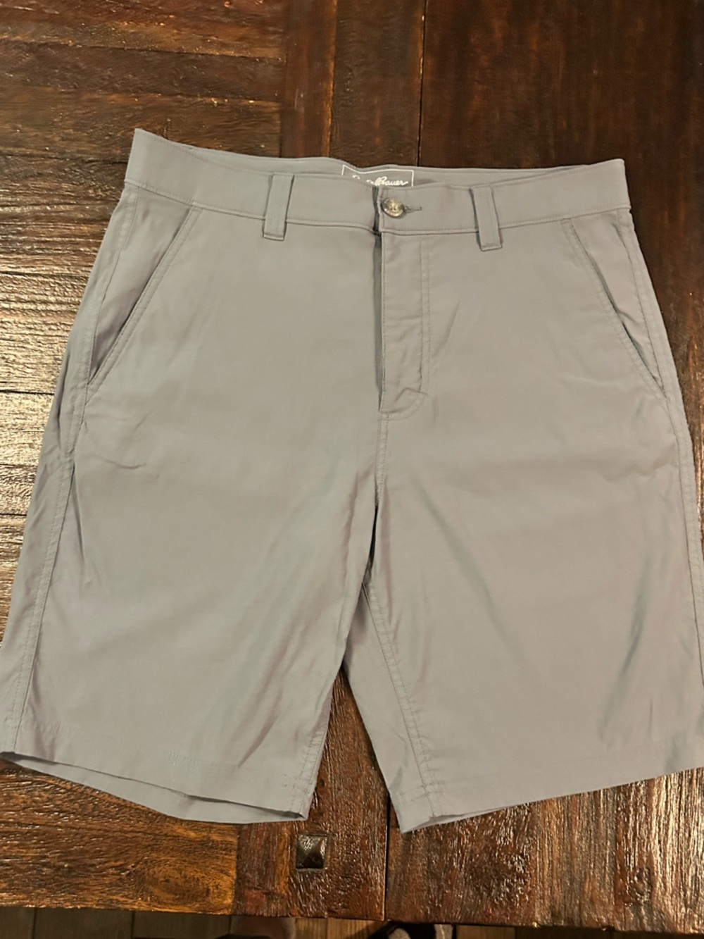 Eddie Bauer Travex Lightweight Outdoor Gray Blue Shorts